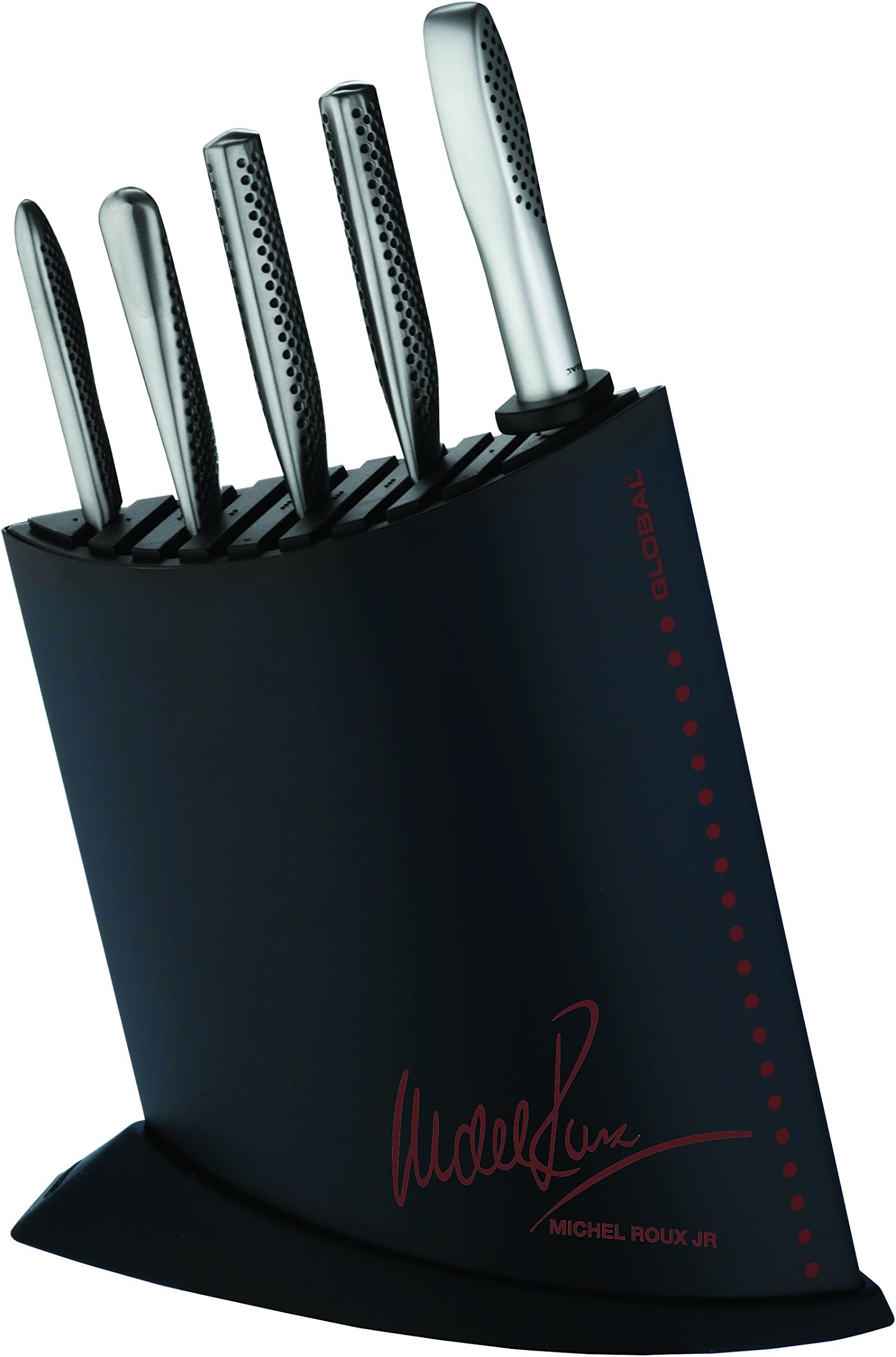 Global Knives by Michel Roux Jr 7 Piece Knife Block Set, Black