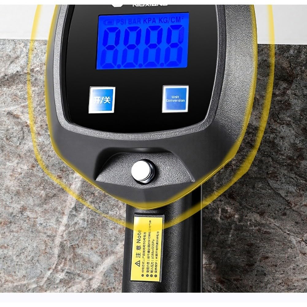 SPORTARC Manometro digitale per la pressione dei pneumatici, 0-255 PSI Air Checker, display LCD retroilluminato, PP e rame, per auto, camion, biciclette