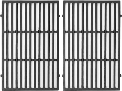 Uniflasy 19.5" Grill Parts for Weber Genesis Grill Grates for Weber Genesis 300 Series E310 E320 E330 S310 S320 S330 EP310 Cast Iron Cooking Grates Replacement for Parts 7524 7528