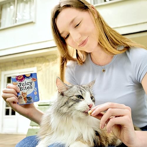 Miniatura 8 de INABA Juicy Bites - Golosinas masticables para gatos sin granos, suaves, húmedas y masticables con vitamina E y extracto de té verde, 0.4 onzas por