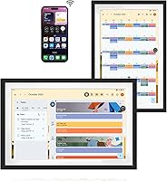 Vista 1 de Cambio de batería integrada de calendario digital de Google de 10.1 pulgadas, sin suscripción, instalación de aplicaciones en Google Play, marco
