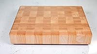 Handmade USA Maple End Grain Cutting Board 12x9" - Knife-Friendly Self-Healing Butcher Block, Sustainable Gift