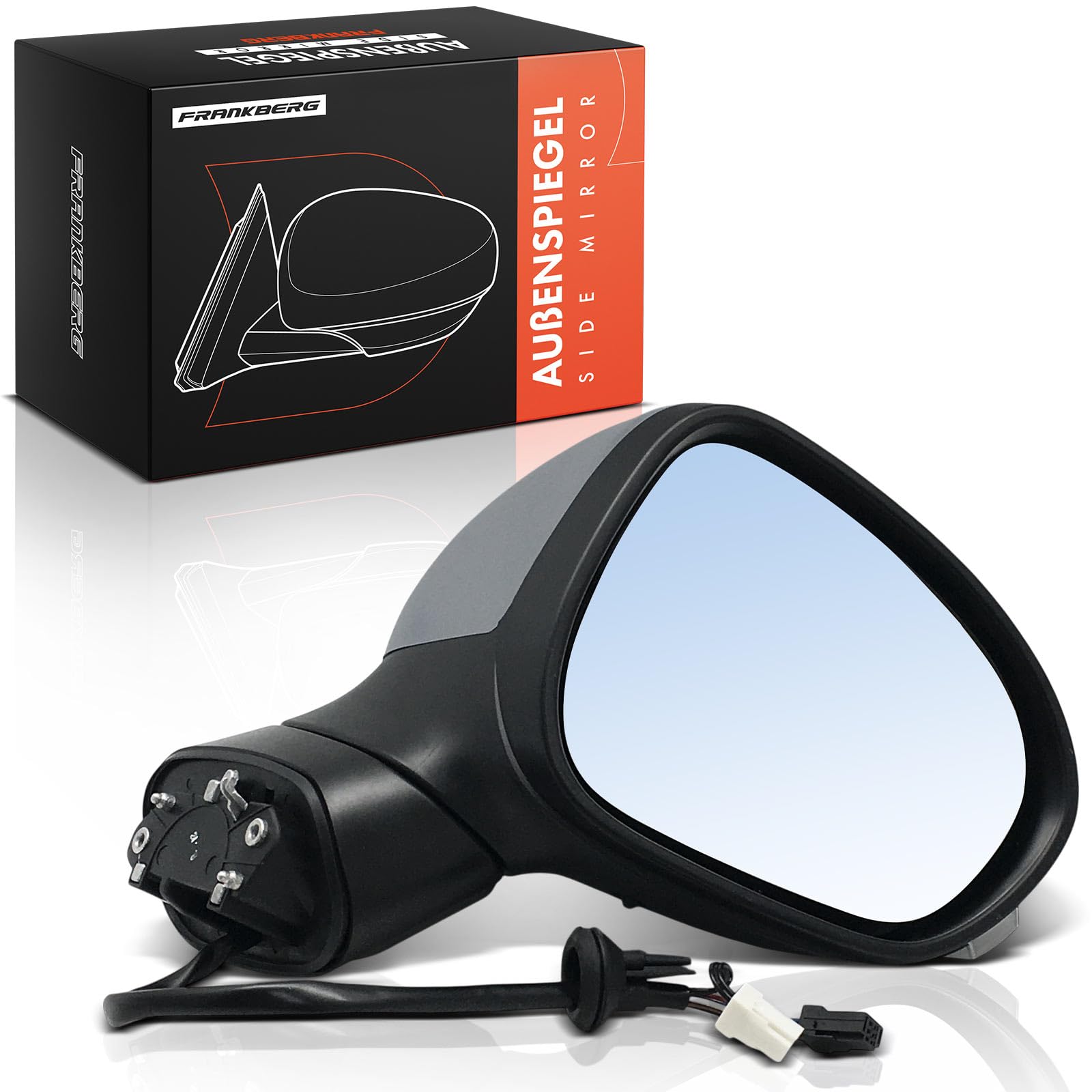 Frankberg Specchietto retrovisore destro 735603594 | Convesso, Riscaldato, Pieghevole manualmente, 6 poli + 2 poli; Compatibile con: 500X 334