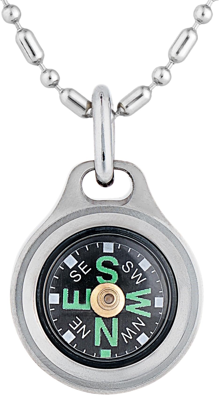 MecArmy CMP Titanium/Brass Grade Compass, Teardrop Survival Compass, Hiking Compass, Handheld Compass Easy to Recognize Direction