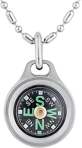 MecArmy CMP - Brújula de grado titaniolatón, brújula de supervivencia en forma de lágrima, brújula de senderismo impermeable IPX5, brújula de mano