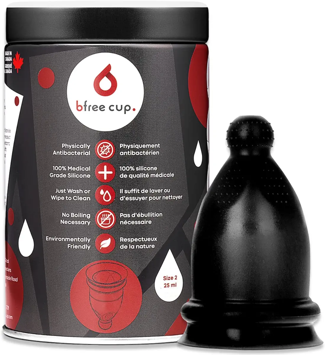 Bfree Menstrual Cup - Reusable Period Cup Leak-Free Eco-Friendly Tampon/Pad Alternative Feminine Hygiene Product for Menstruating Teens, Women