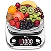 10kg Digital Kitchen Scale Tare Function & Auto Off Premium Stainless Steel for Multifunctional Cooking Food Scale with Backlit LCD Display Premium Food Weight Kitchen Scales Built-in Battery, Sliver