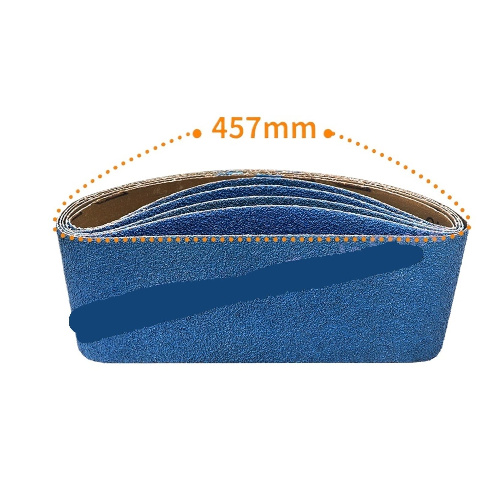 10 szt. 457 x 75 mm cyrkonia pasek szlifierski z tlenku glinu materiał ścierny 40-120 ziarnistości do szlifierki, ostrzenia noży, drewno (120)