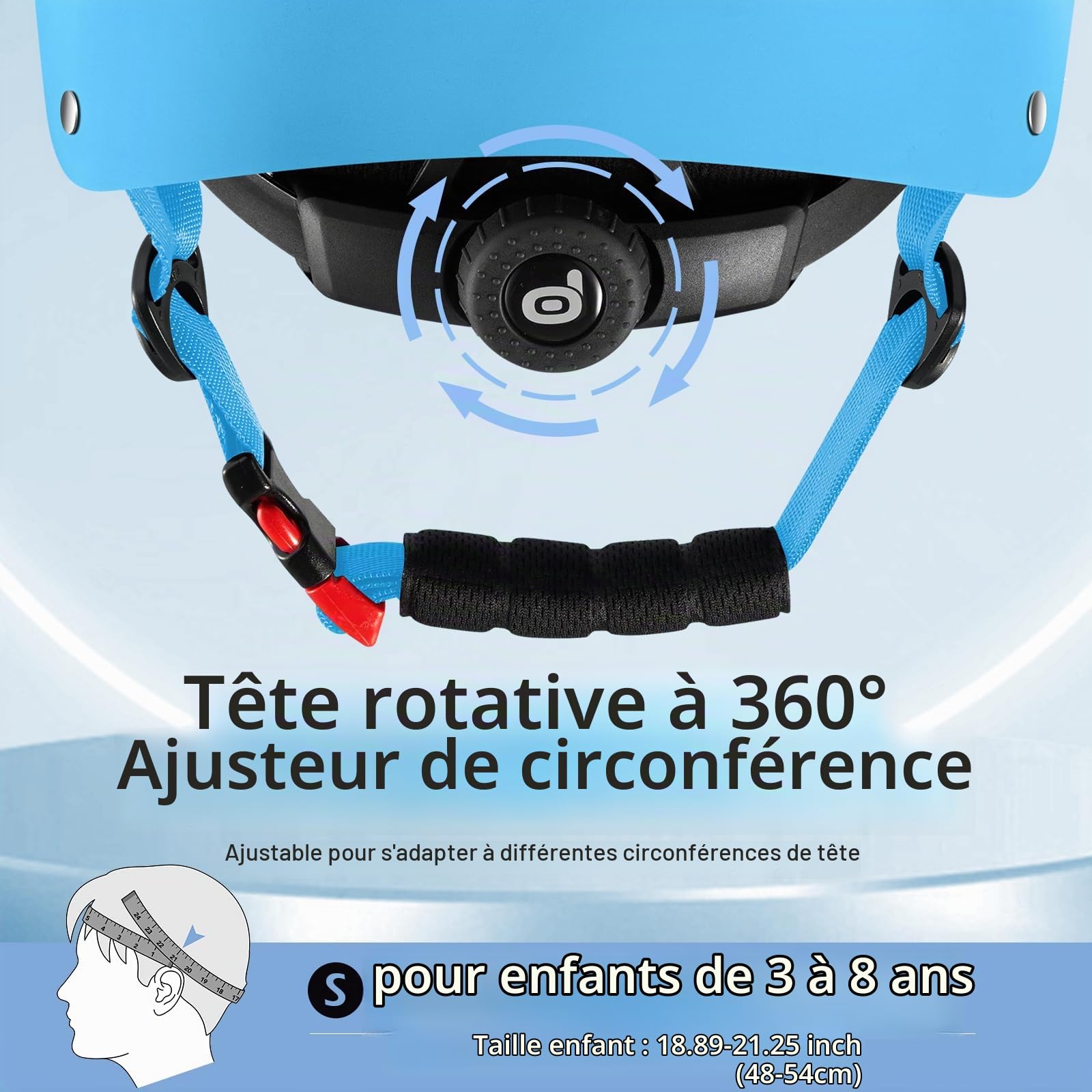 Odoland Casque de Vélo Enfant pour Garçons et Filles de 3 à 8 Ans, Casque Vélo Protection Enfant pour Cyclisme, Skateboard, Trottinette, Adjustable, Léger, Multiples Couleurs et Styles
