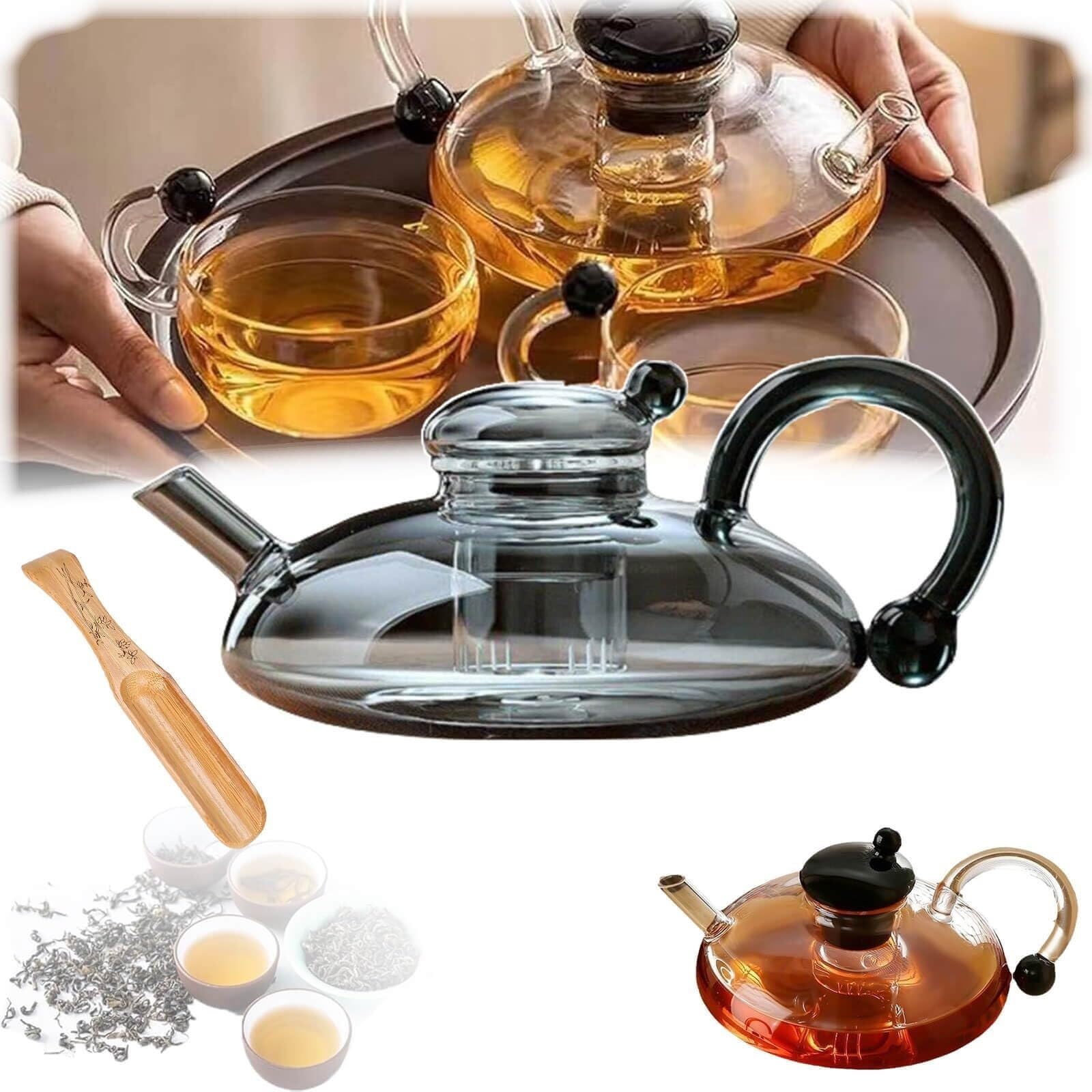 Ulepsz podgrzewany dzbanek do herbaty, wyjmowany filtrujący zestaw do herbaty, podgrzewany dzbanek do herbaty, filtrujący zestaw do herbaty, podgrzewany(Rat-tailed Pot-2)