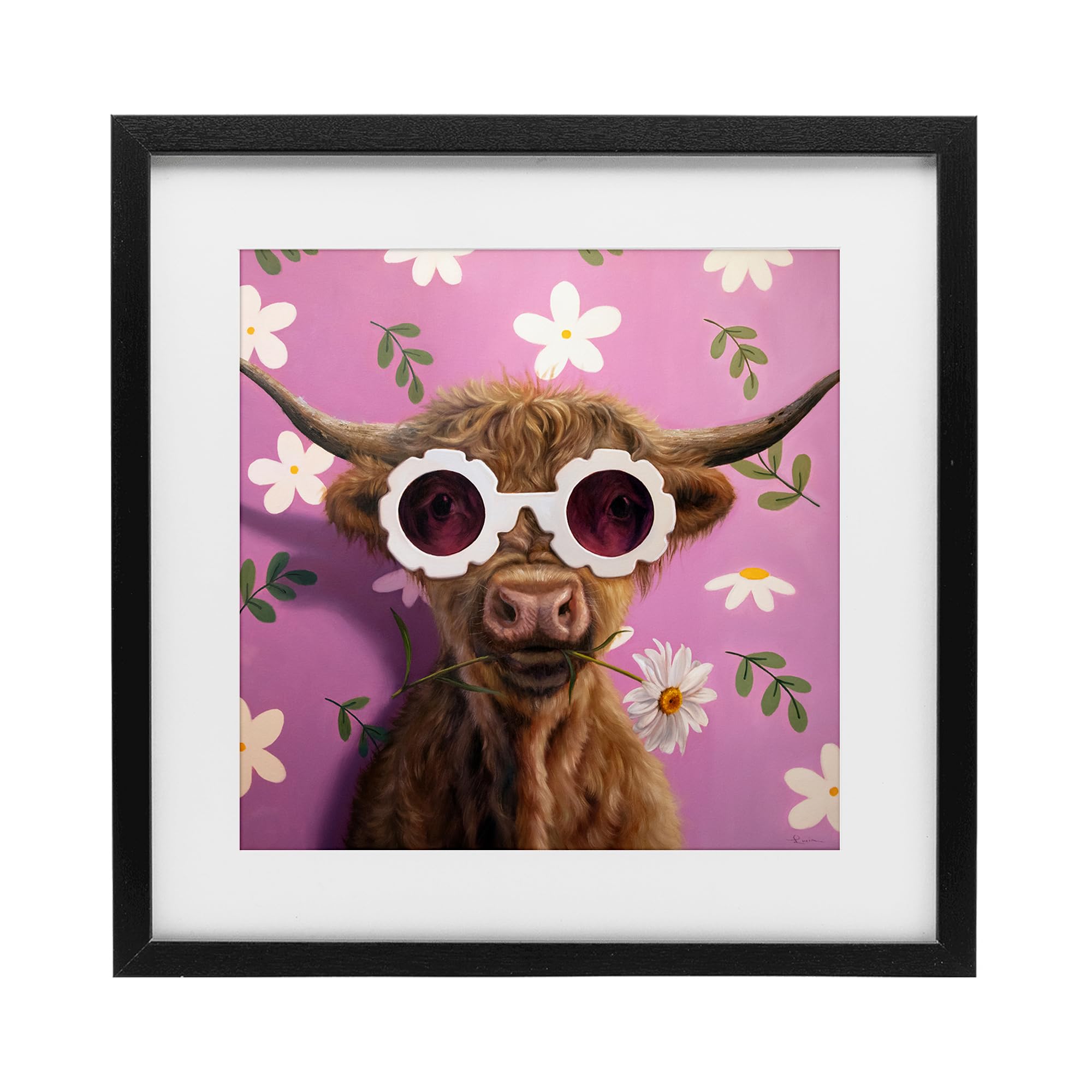 'Fresh As A Daisy Cattle'| Framed Print Under Glass