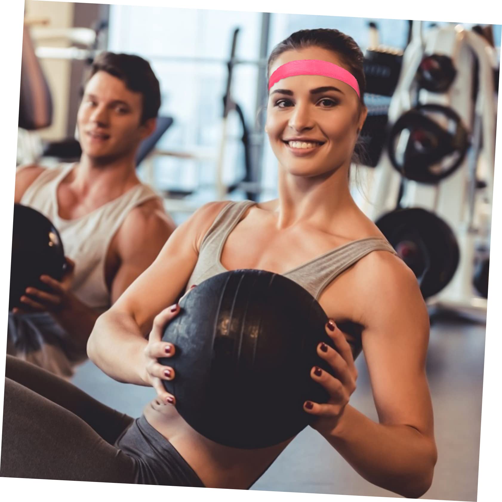 TOYANDONA Diademas Deportivas Antideslizantes Mujer De Bandas De Cabello Absorbentes De Sudor Yoga Correr Y Ejercicio Ajustables Y Cómodas