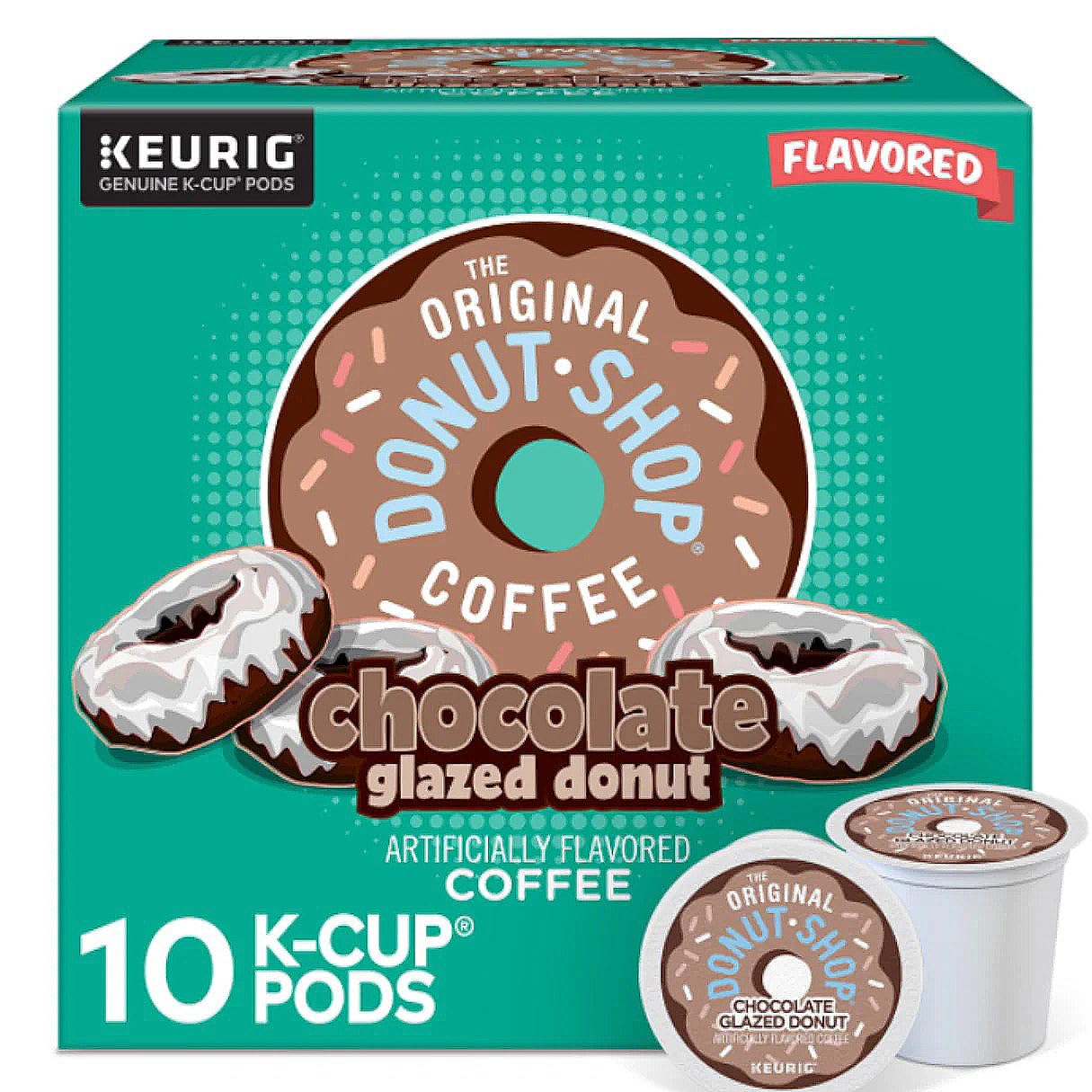 Keurig Green Mountain The Original Donut Shop Coffee Chocolate Glazed Donut K-Cups 12 count