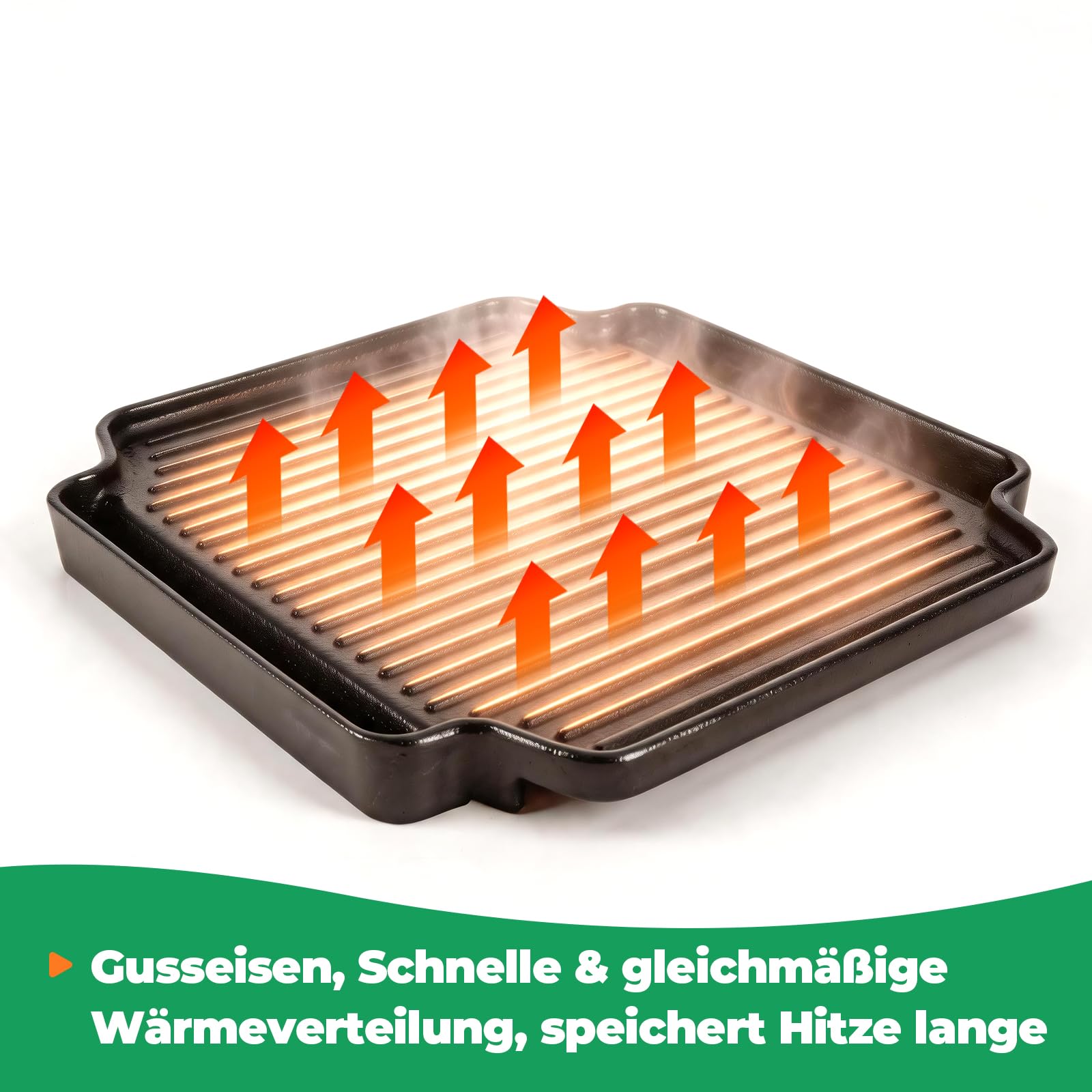 WELL GRILL Plancha para barbacoa de 24 cm, sartén de hierro fundido para hornillo de camping, hornillo de gas, accesorio para barbacoa, placa de hierro fundido para Campingaz Camp Bistro DLX Stopgaz