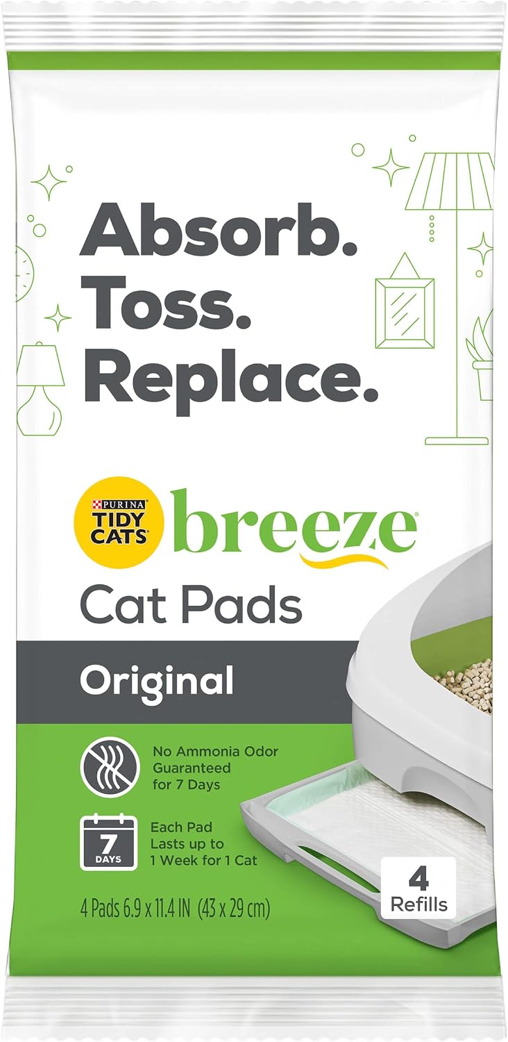Purina Tidy Cats Cat Pads, BREEZE Refill Pack - (10) 4 ct. Pouches
