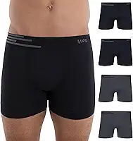 Kit 4 Cuecas Boxer Lupo Microfibra Poliamida Sem Costura Adulto Masculino