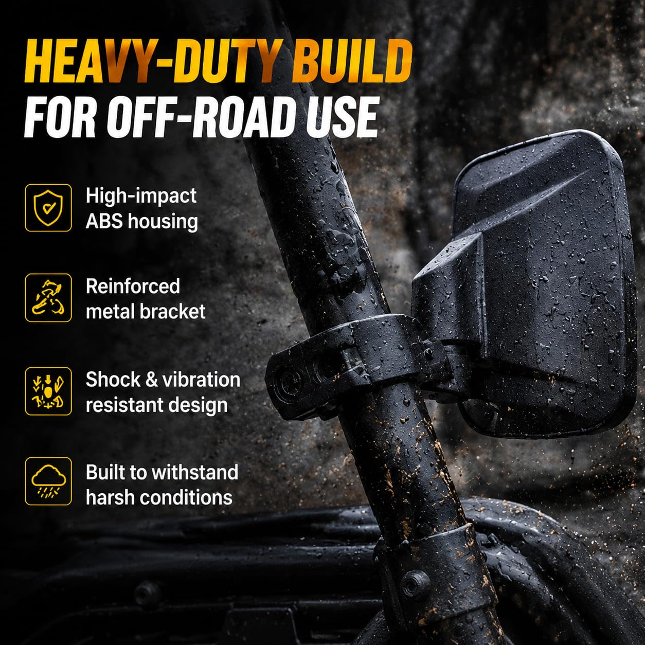 Paquet de 2 rétroviseurs latéraux UTV for Arctic Cat Wildcat EPS 2015