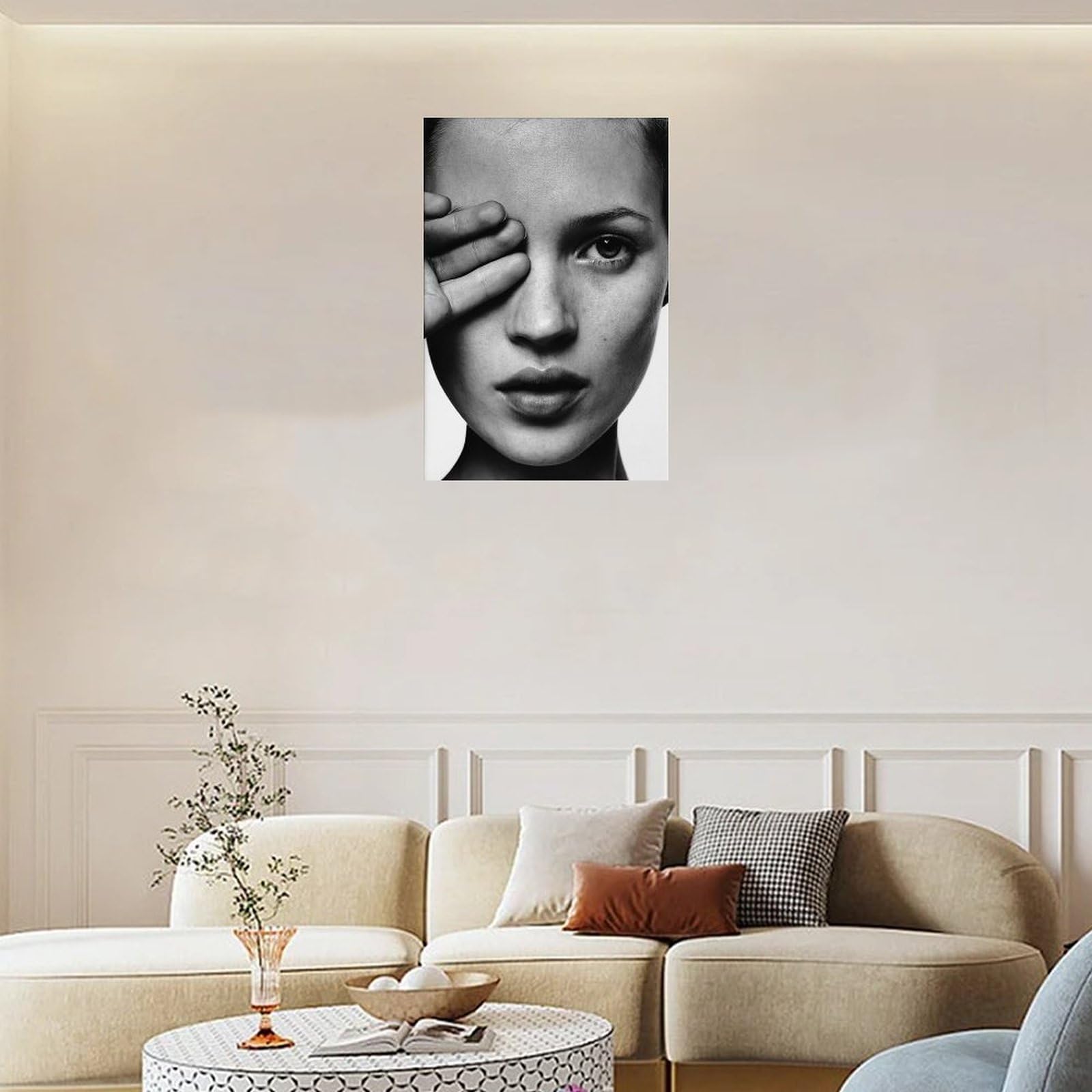 Amazon.com: Kate Moss Canvas Poster: Black And White Photography