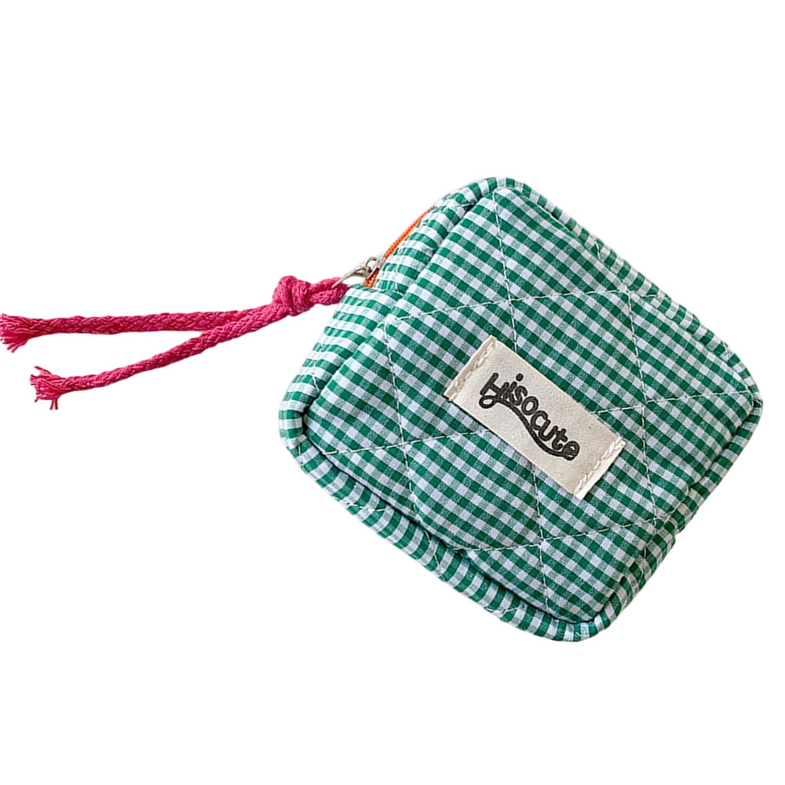 Maxtonser Preppy Zipper Cosmetic Pouches Purse,Travel Coin Pouches Change Purse Sanitary Napkin Storage Bag Makeup Bag for Purse