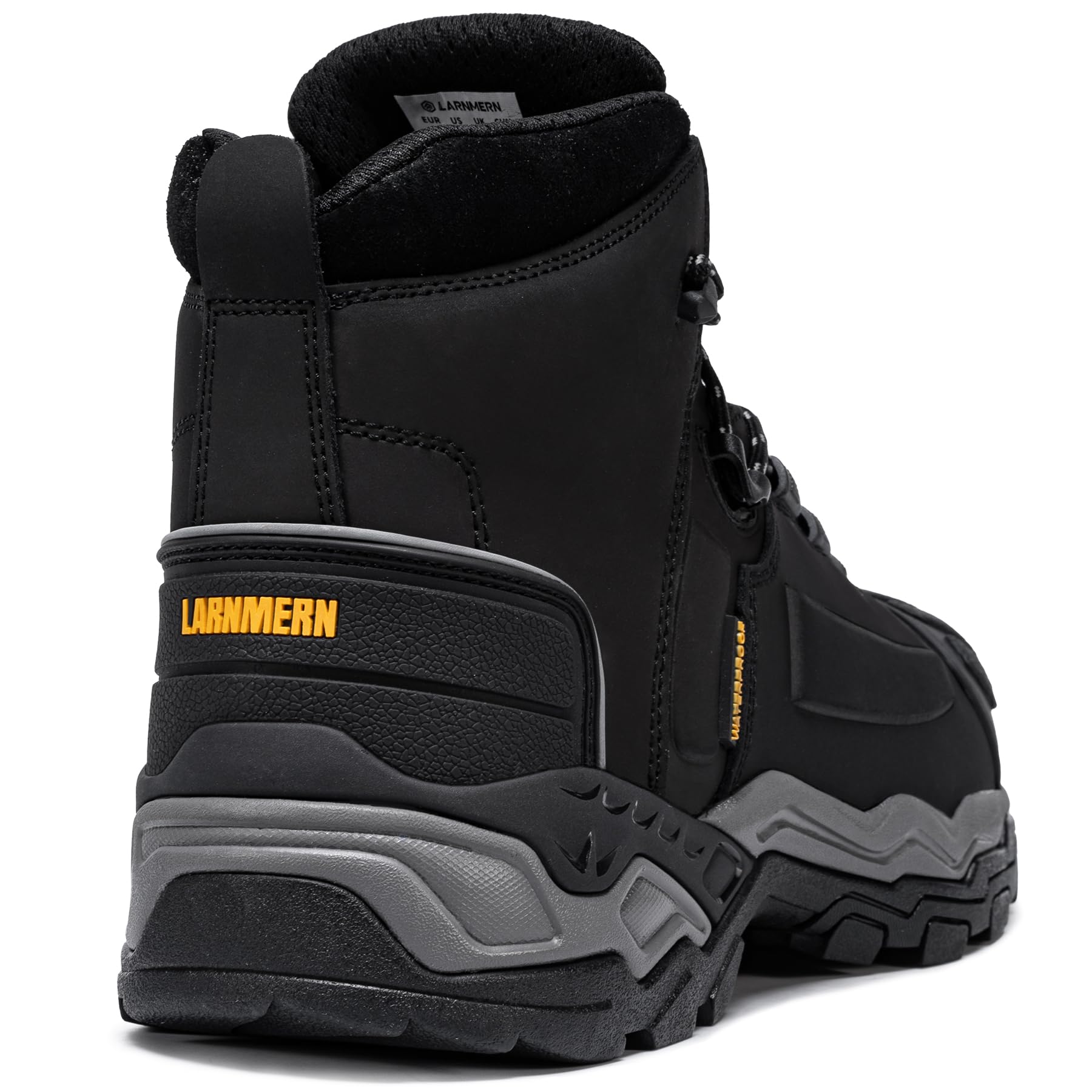 LARNMERN Arbeitsschuhe Herren S3 Wasserdicht WR Sicherheitsschuhe | Antistatisch Durchtrittsicher Stahlkappenschuhe Baustelle Arbeitsstiefel Komfort Sicherheitsstiefel