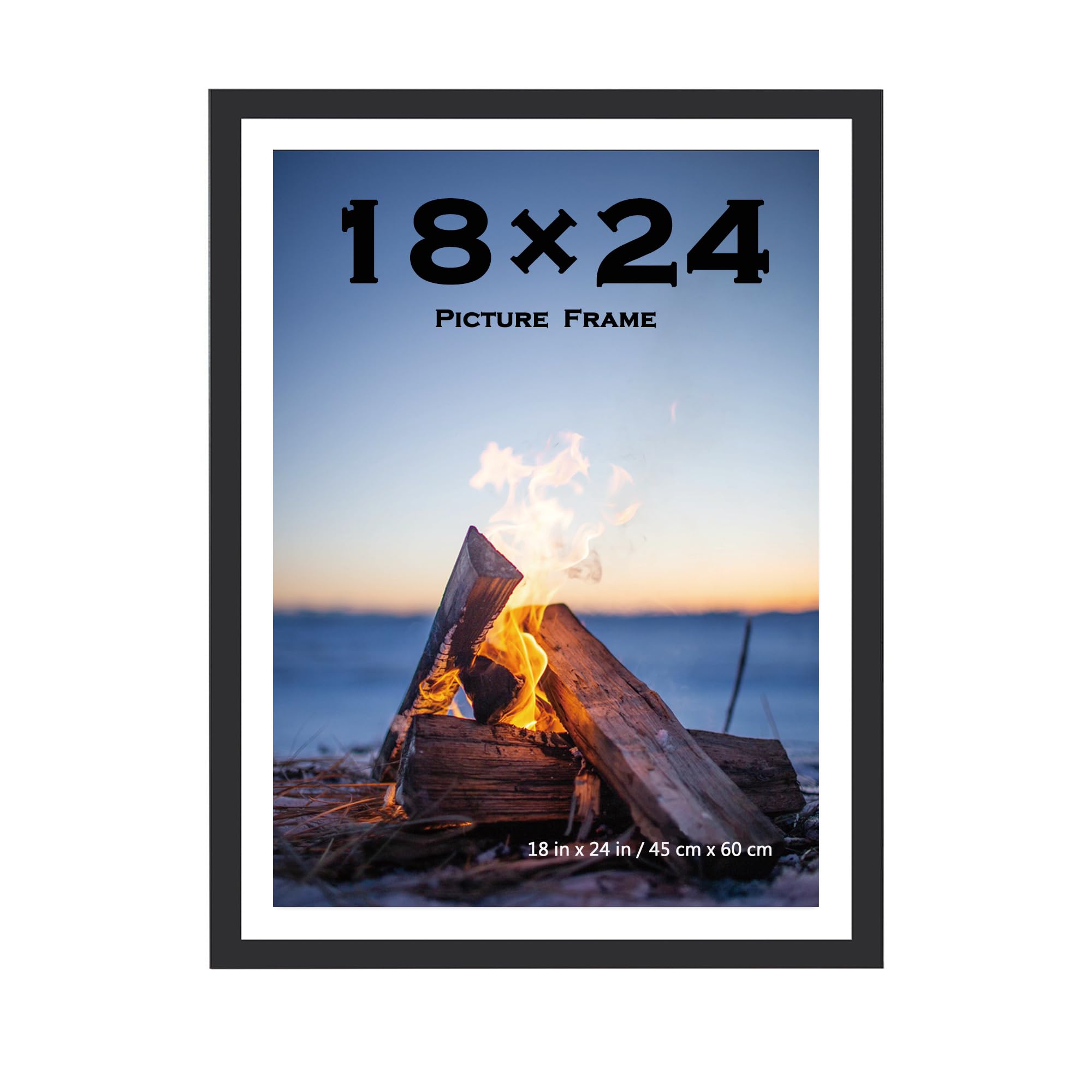 Scholar Tree 18x24 Inch Picture Frame Black 1 park,46 x 61cm Frame Wall Mountable — image 1