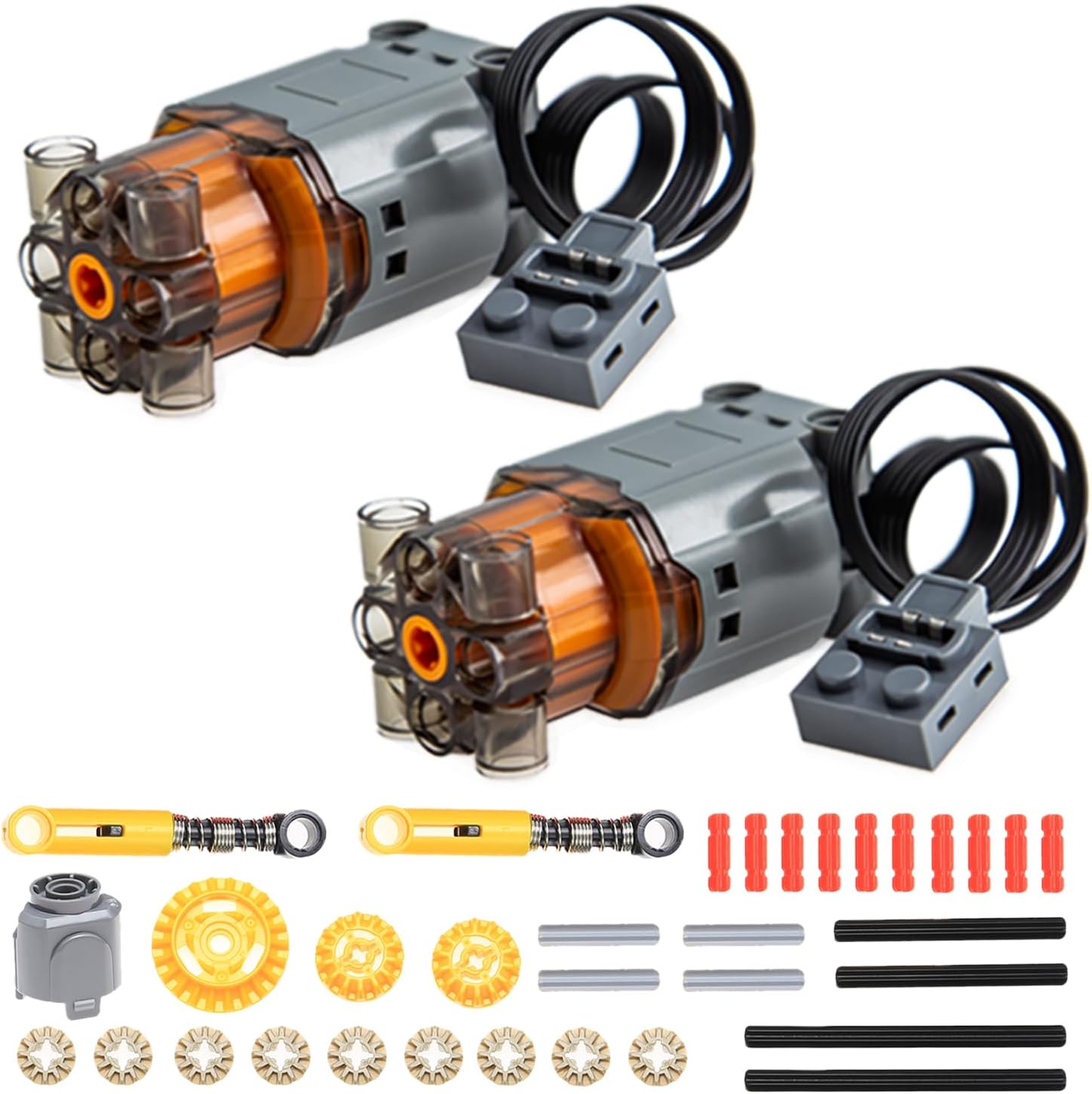 35PCS 88003 Power Functions Enhanced Black L Motor Compatible with Lego Technical Parts Assembled Building Blocks Car Toys MOC Bricks Power Up