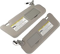 Vista 8 de SCITOO Conjunto de visera solar automática gris del lado derecho del pasajero compatible con Hyundai Sonata 2006-2008 con techo solar