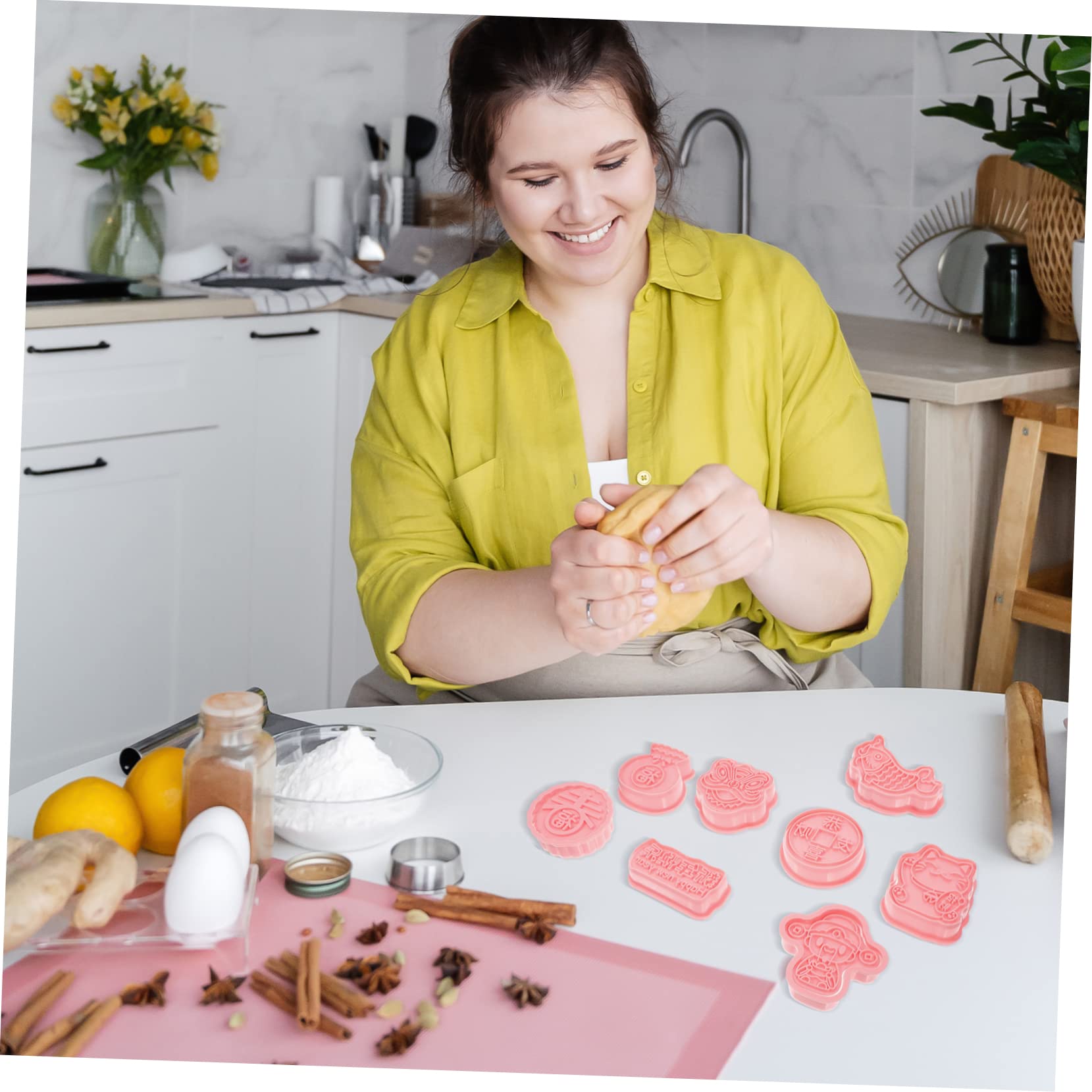 Alipis 40 Pièces Pochoirs Du Nouvel An Moules À Biscuits À Biscuits Bricolage Éléments Du Nouvel An Moules À Fondant Type De Presse De Boulangerie s Lapin