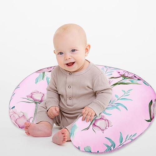 Miniatura 7 de DILIMI Funda de almohada de lactancia, funda de lactancia suave y elástica para almohada de lactancia, 1 paquete reversible extraíble para bebé niño
