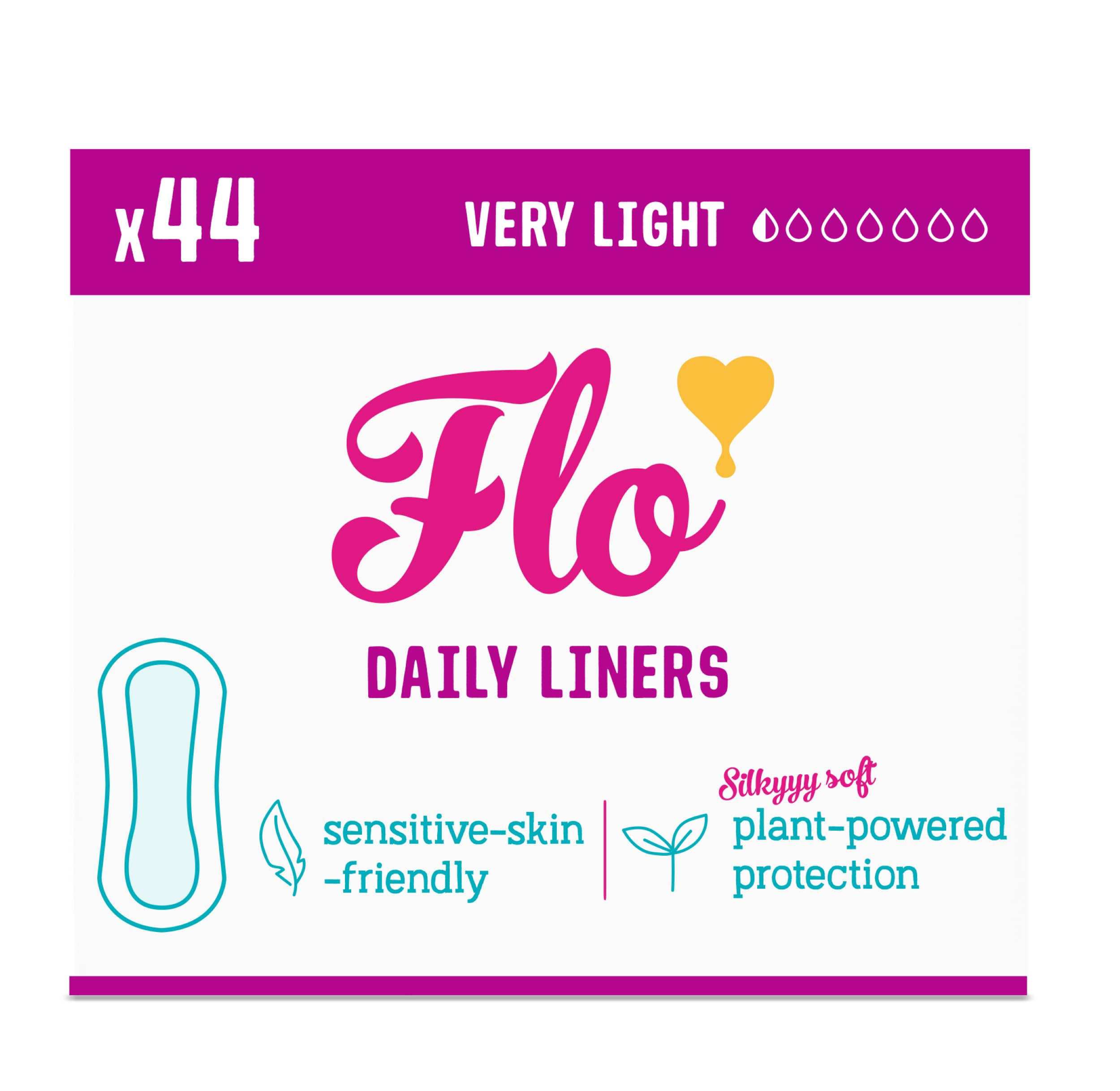 FLOBamboo Long Daily Panty Liners – Ultra Thin, Soft, Breathable – Unwrapped – 44 Daily LinersGlobal Organic Textile StandardGlobal Organic Textile StandardGlobal Organic Textile StandardGlobal Organic Textile Standard