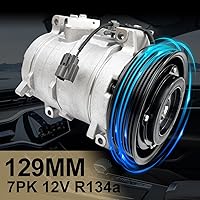 Vista 74 de Compresor de aire acondicionado AC para Ford Police Interceptor Utility 2013-2015, Ford Explorer 2011-2015, con embrague de A/C, compresor de CA