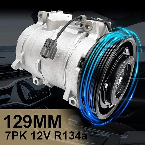 Miniatura 74 de Compresor de aire acondicionado AC para Ford Police Interceptor Utility 2013-2015, Ford Explorer 2011-2015, con embrague de A/C, compresor de CA