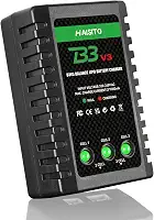 Haisito Carregador de bateria LiPo 2S-3S Carregador Lipo de 15 W, versão atualizada de 7,4 a 11,1 V B3V3 Pro carregador balanceado compacto