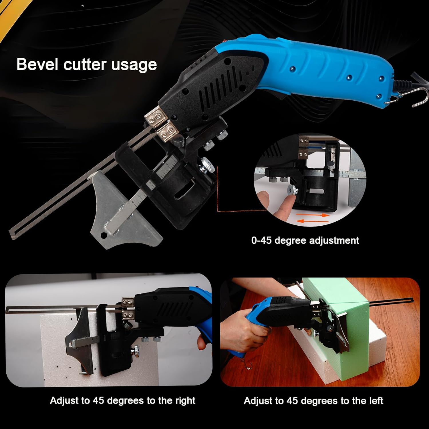 Air Cooled, Electric Hot Knife - Foam Cutting Tool with Blades & Accessories Use Foam Cutter for Engraving and DIY Handmade