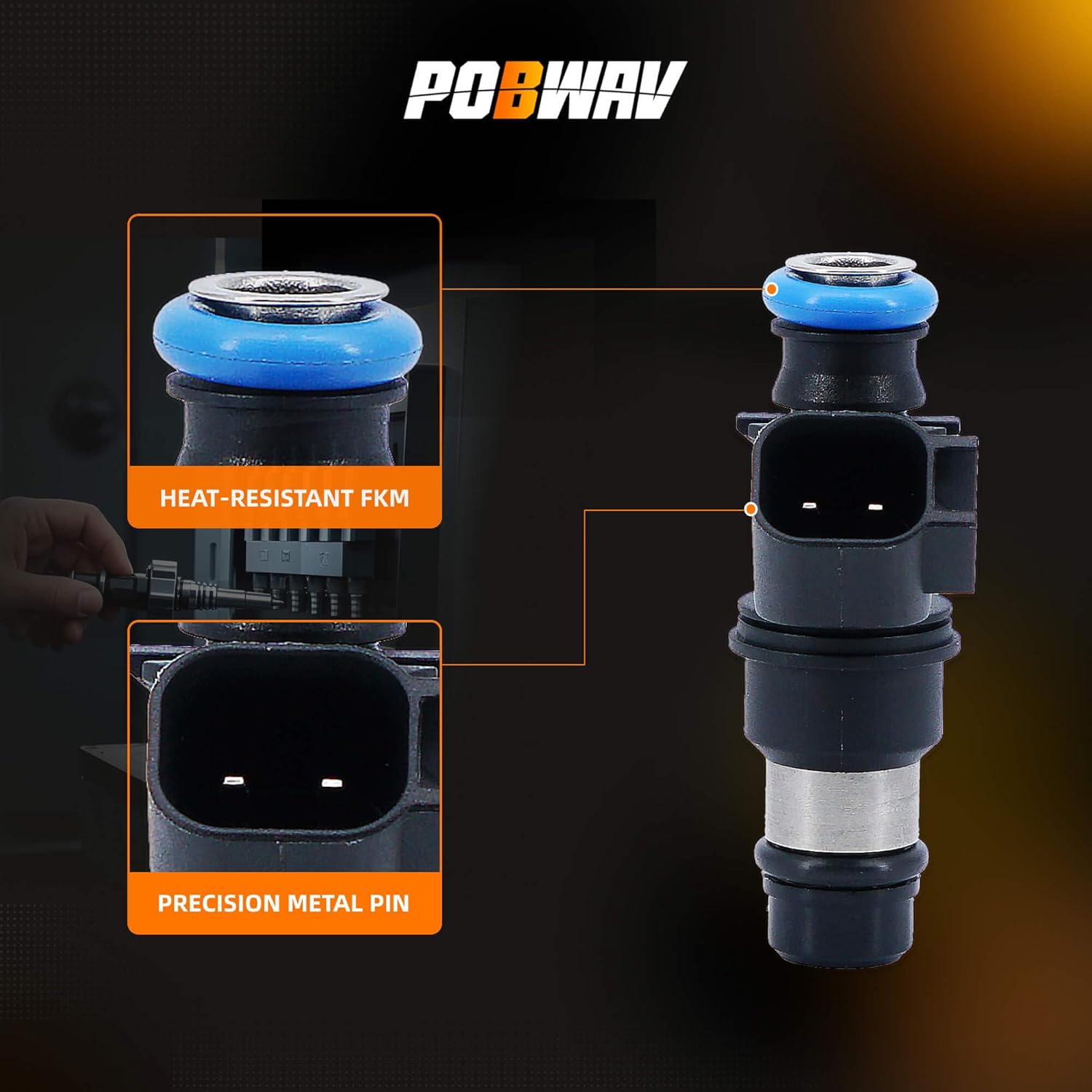 12580681 GM19421333 Fuel Injector Compatible with Chevrolet Silverado Avalanche Express &GMC Sierra Yukon Savana & Cadillac Escalade 8 Pcs