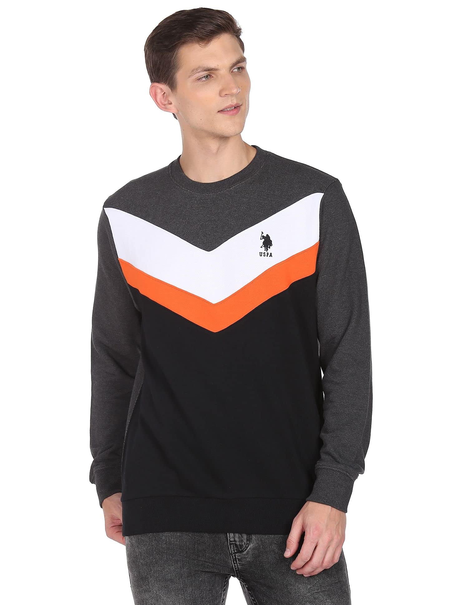 Men's Polyester;Cotton Turtle Neck Sweatshirt-image-39