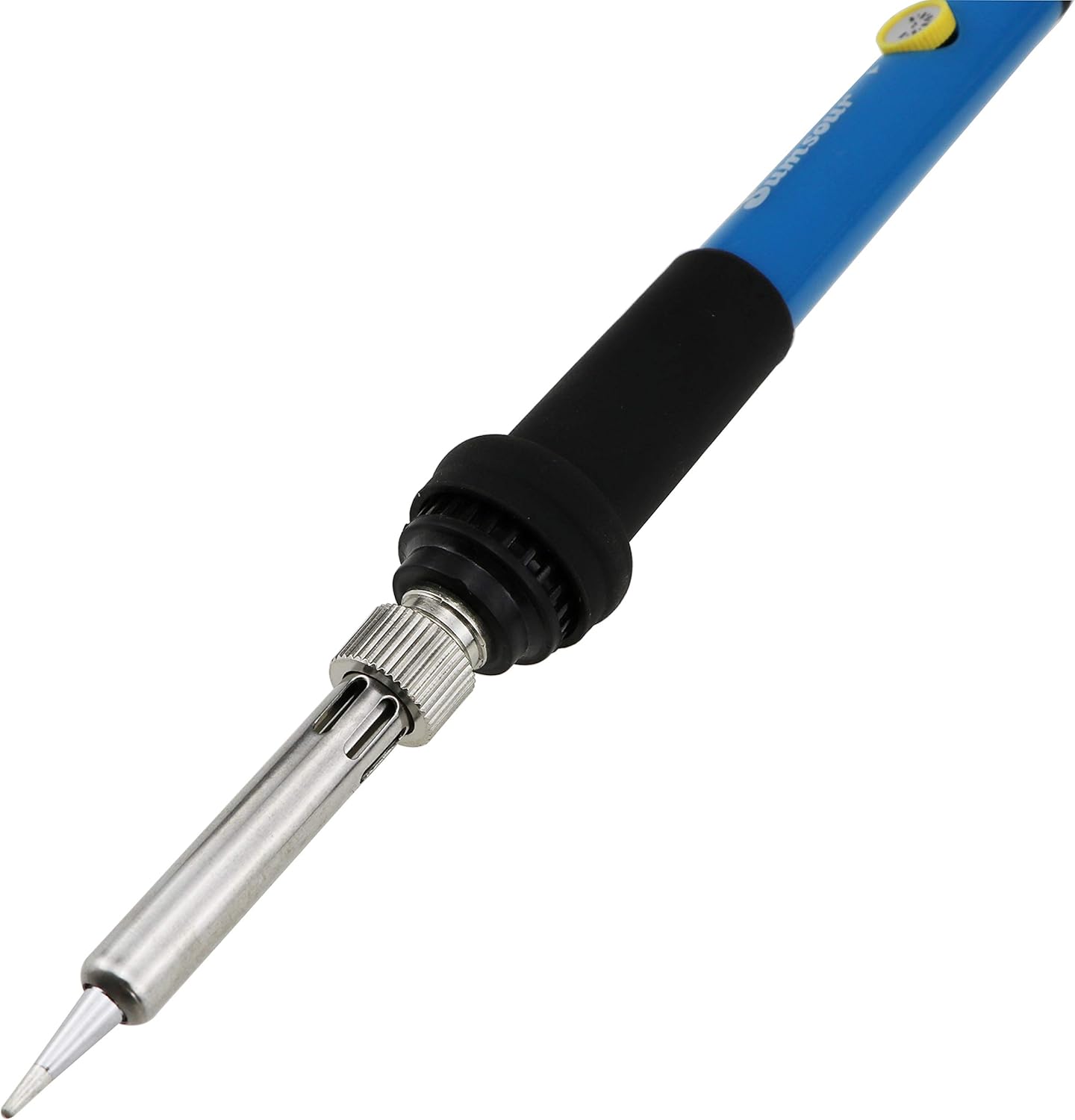 110V 60W Adjustable Temperature Electric Soldering Iron Welding Rework Repair Tool With 5pcs Solder Tip US Plug