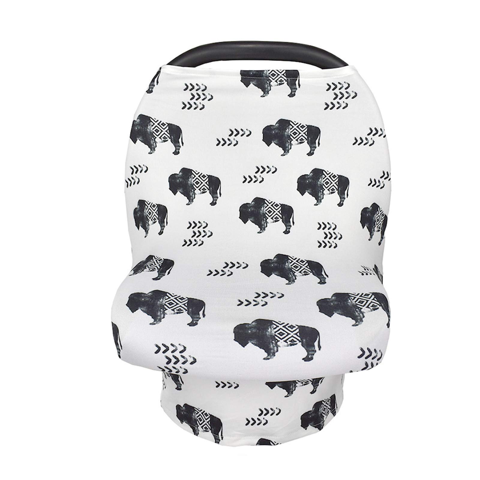 Nursing Cover for Breastfeeding, Stretchy Car Seat Cover for Babies, Soft Breathable Breastfeeding Cover, Stroller Covers, Shopping Cart Cover, Multi-Use High Chair Cover, Baby Shower Gifts