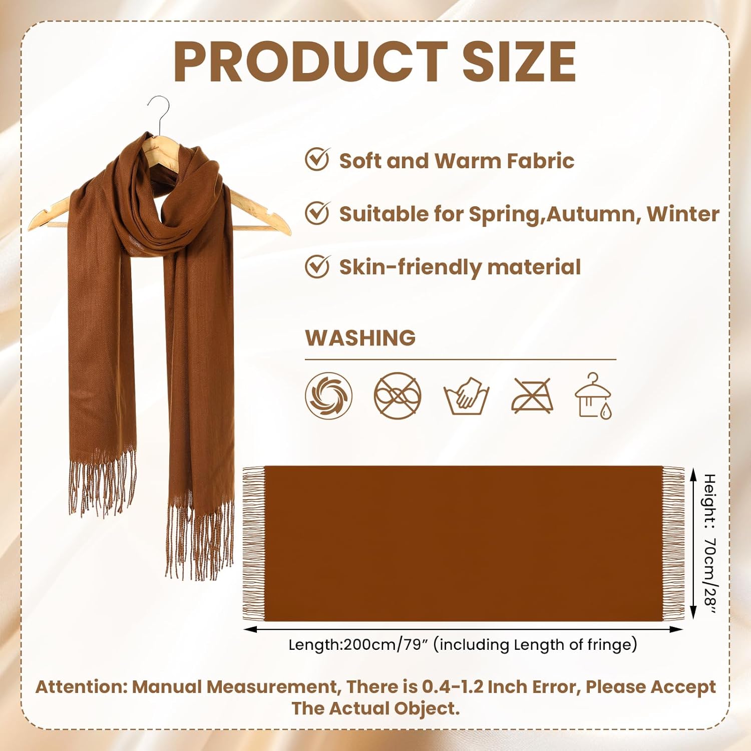 Cutecrop 12 Sets Wedding Pashmina Shawls Wraps Gift for Guests Elegant Bridal Bridesmaid Wedding Party Favors