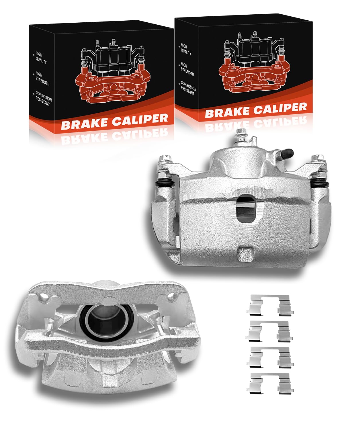 TOVASTY 2PC Set Brake Caliper Left &amp; Right Front Side Set Compatible With Honda Civic 2013-2020,Accord 2003-2017,Acura ILX 2013-2015