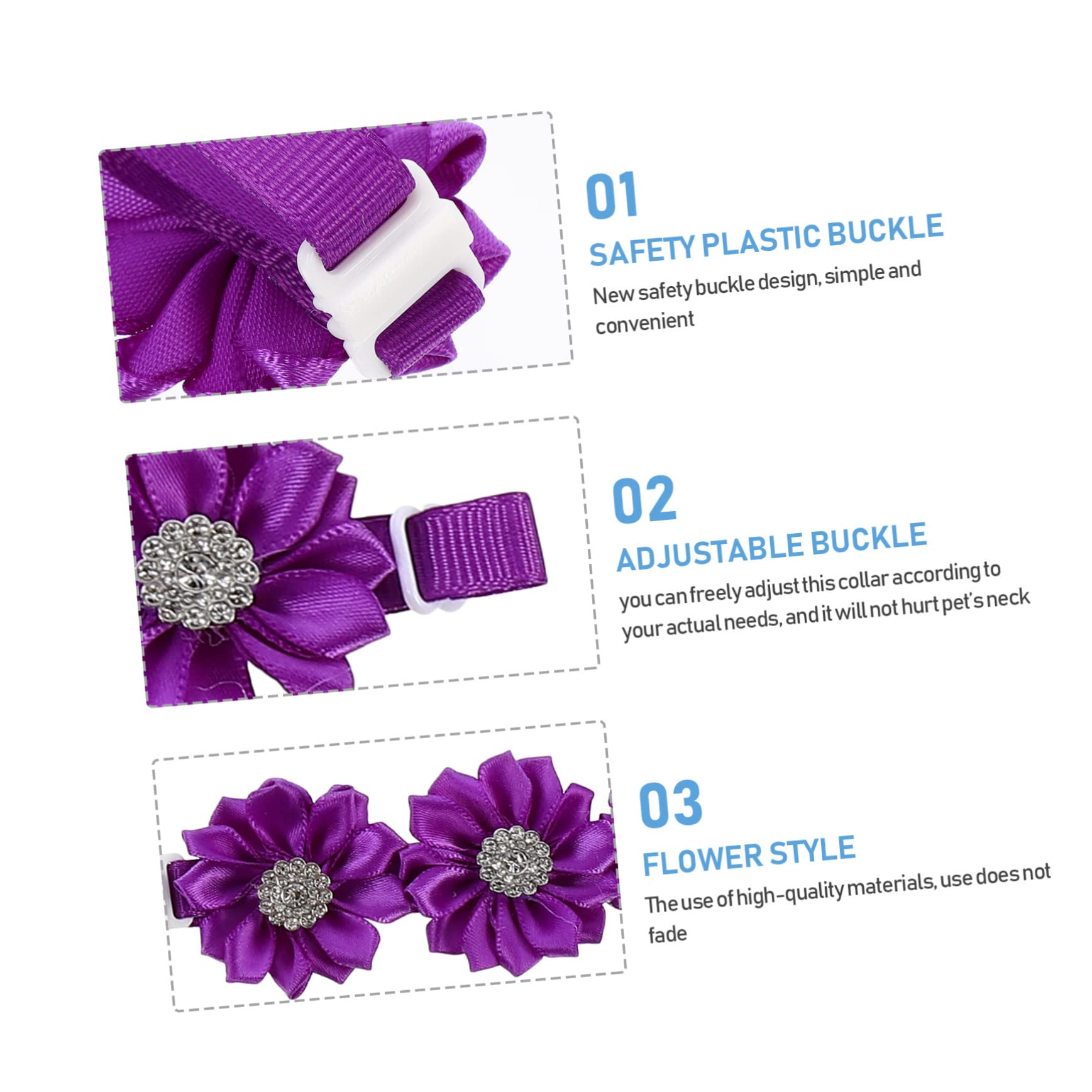 BESPORTBLE 36stücke Blumenhalsband Mit Strass Für Hunde Und Verstellbares Bowtie- Charmante Pet-Accessoires Für Besondere Anlässe Und Hochzeiten
