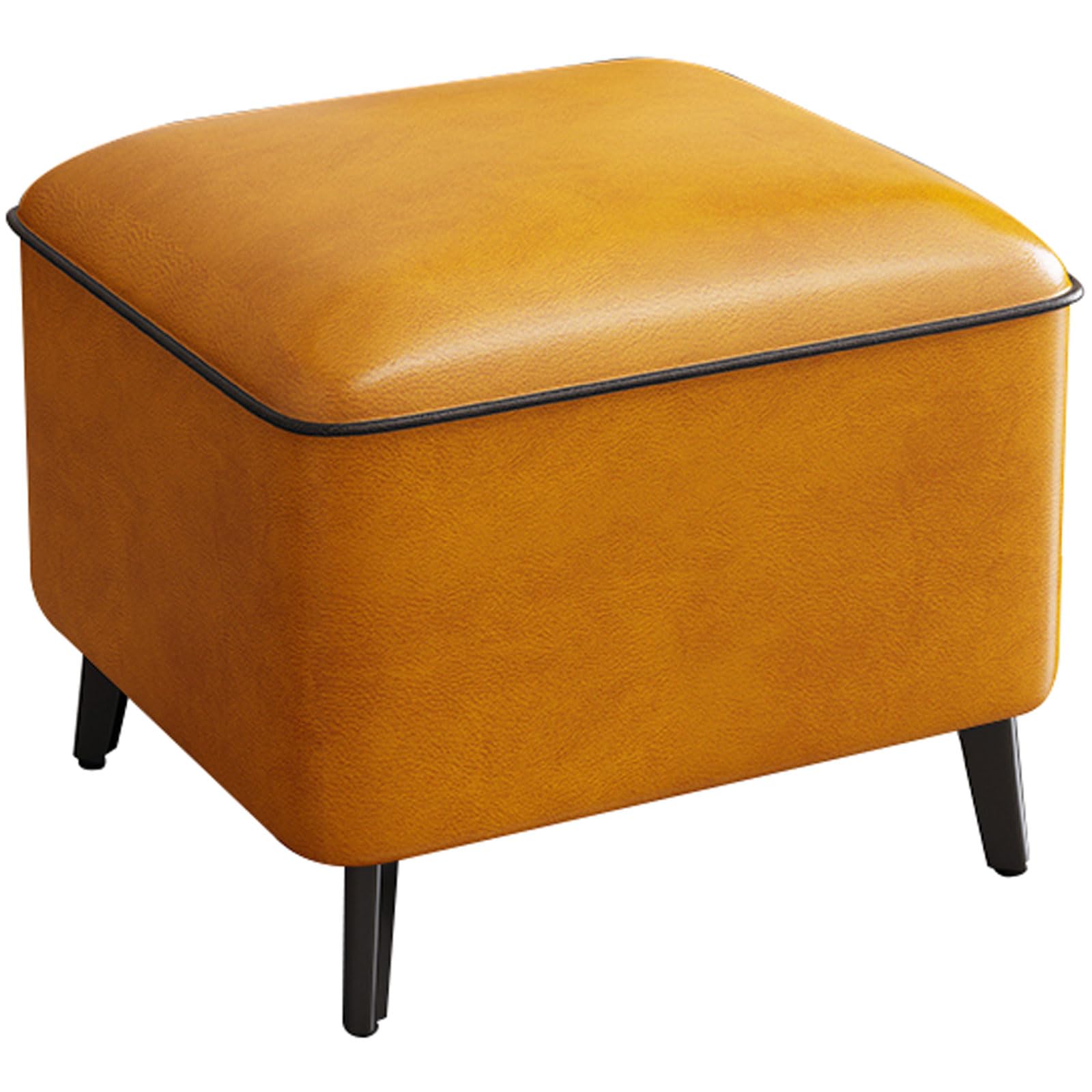 Tabouret rembourré orange pour chambre à coucher, balcon et moments de détente