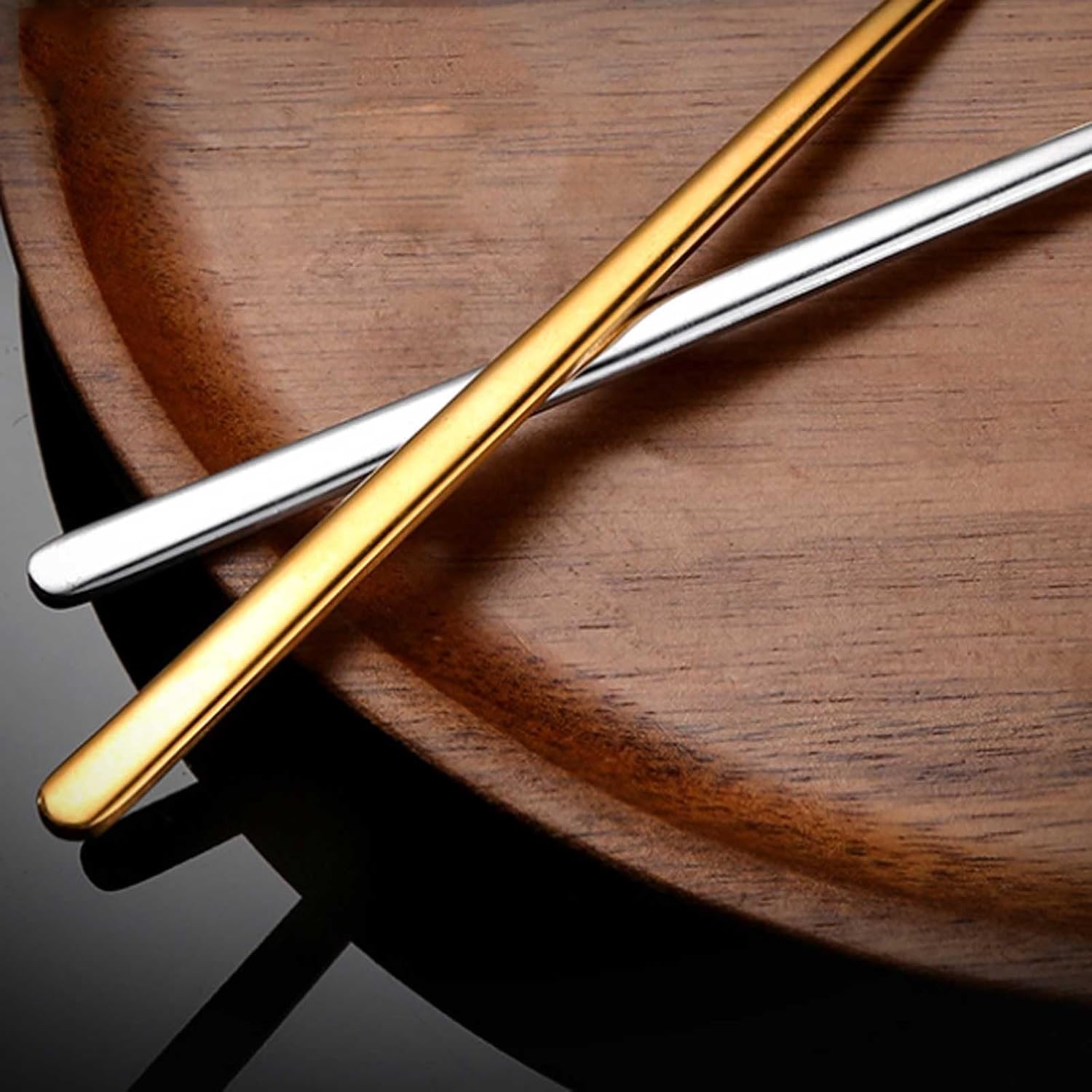 Stainless Steel Soup Spoon, Teaspoon, Long Handle Dessert Spoon, Stainless Steel Round Spoon, 1 Piece, Gold/Silver Ice Cream Spoon (Silver 13 cm)