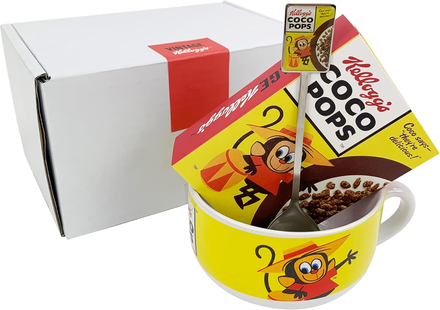 Kelloggs Cereal Bowl in Coco Pops Design Vintage Style Kelloggs
