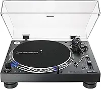 Toca-Discos Audio-Technica Audio-Technica Manual DJ Profissional AT-LP140XP-BK Direct-Drive com cartucho AT-XP3, Preto, Bivolt 120/240V