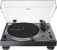 Toca-Discos Audio-Technica Audio-Technica Manual DJ Profissional AT-LP140XP-BK Direct-Drive com cartucho AT-XP3, Preto, Bivolt 120/240V