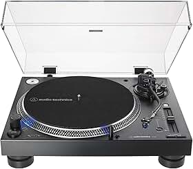 Toca-Discos Audio-Technica Audio-Technica Manual DJ Profissional AT-LP140XP-BK Direct-Drive com cartucho AT-XP3, Preto, Bivolt 120/240V