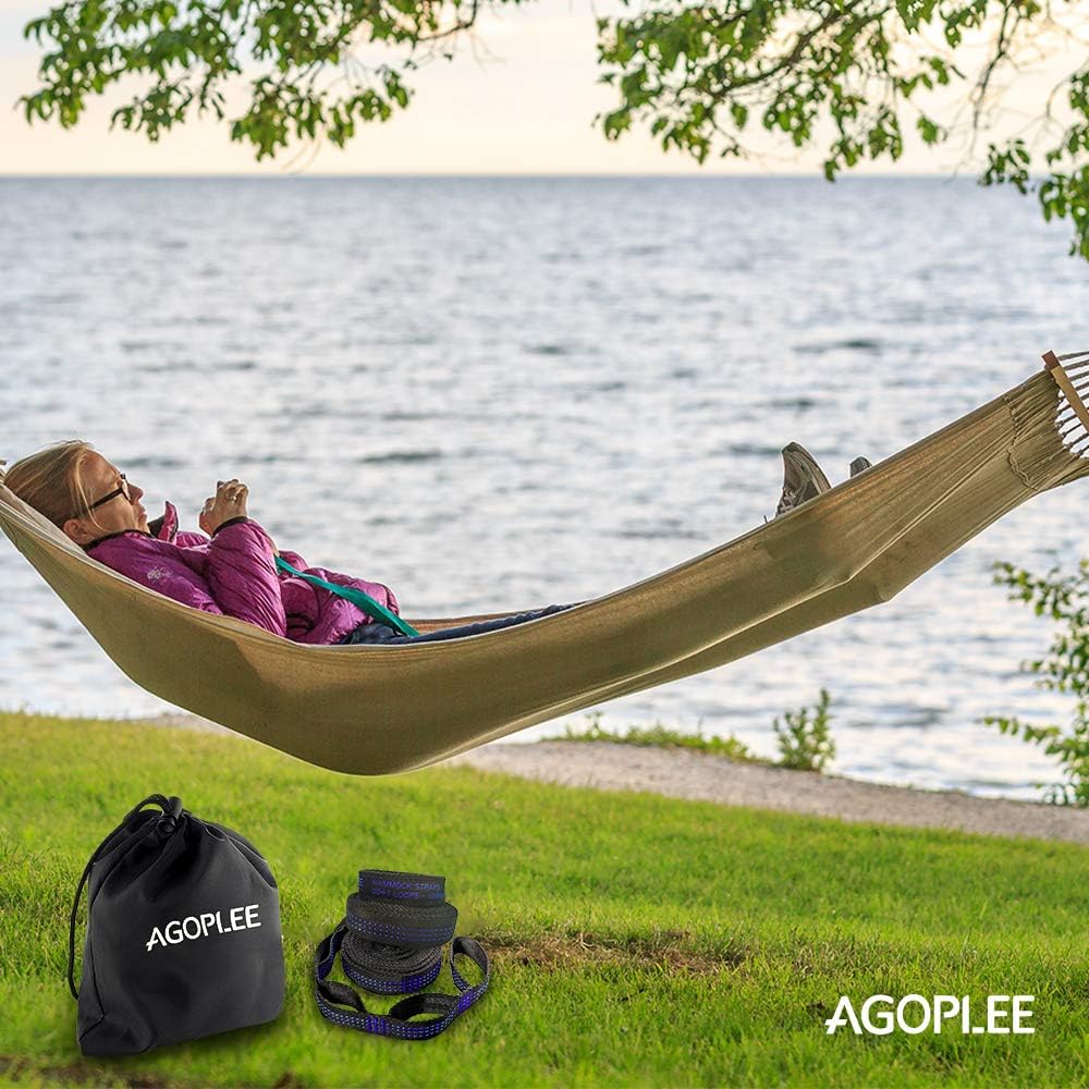 Hammock Straps XL with Carabiners, Camping Hammock Tree Straps Set - Quick & Easy Setup for All Hammocks, 20 ft Long Combined, 40+2 Adjustable Loops, 2000 LBS Capacity, No Stretch Polyester : Patio, Lawn & Garden