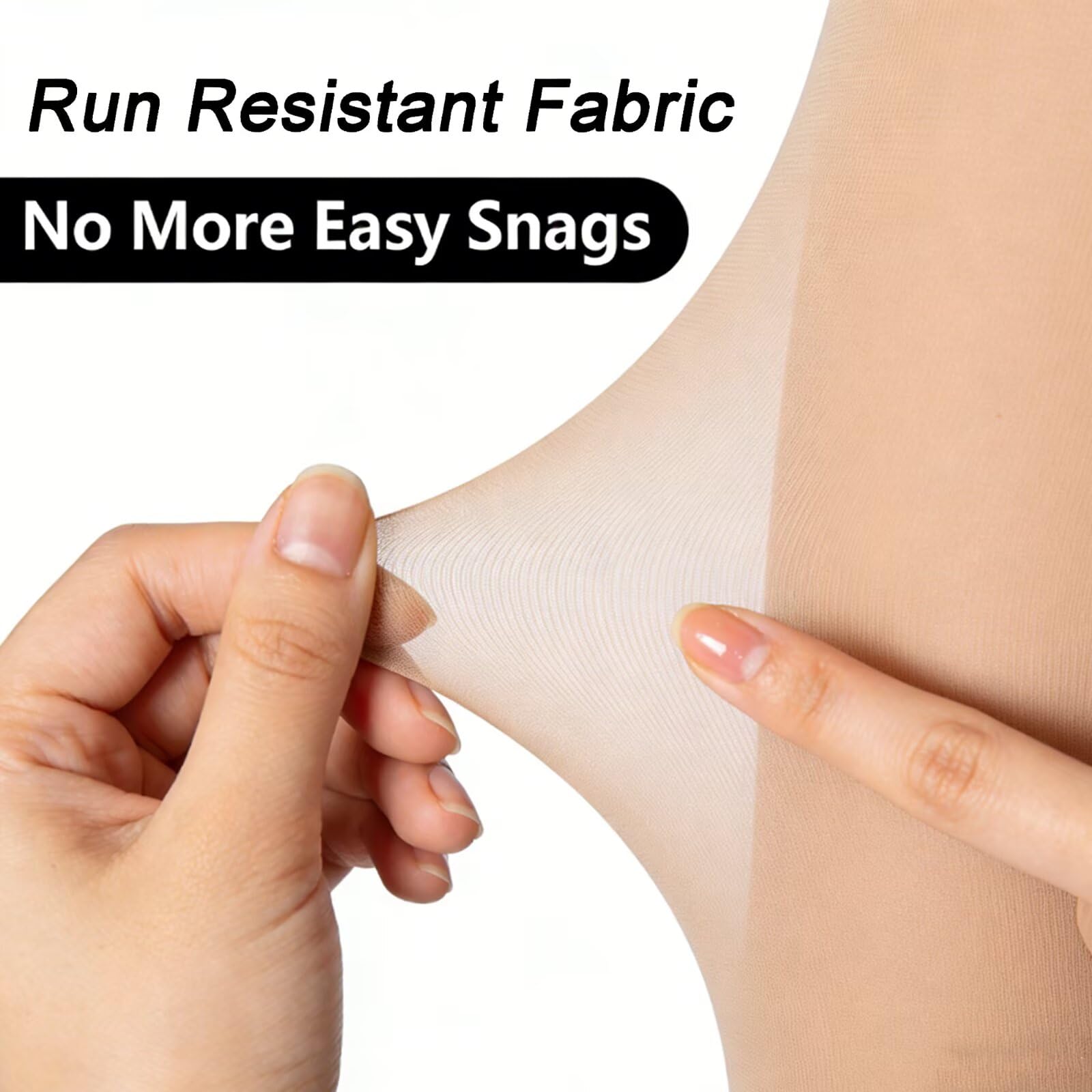 Medias transparentes para mujer, 20D ultrafinas, con control de abdomen, de nailon y elastano suave, en color negro nude, varios paquetes, tallas S–4XL