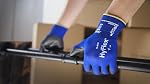 HyFlex 11-618 Gants de travail de sécurité industrielle ultra-mince pour l'automobile, la machine, l'équipement, la fabrication - Taille 9, Bleu/Noir (emballage de 12)